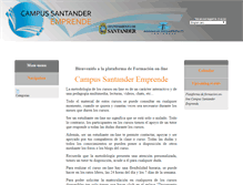 Tablet Screenshot of campussantanderemprende.com